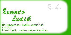 renato ludik business card